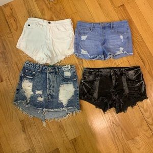BUNDLE!! 2 high waisted, 1 mid rise, 1 high waisted skirt all for one price